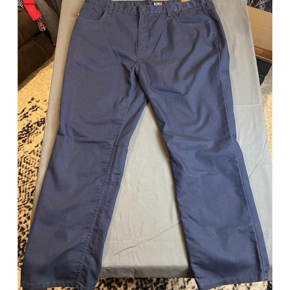 Timberland Pro Straight Fit 8-Series Flex Canvas Blue Work Pant  42x32 NWT - Picture 2 of 6